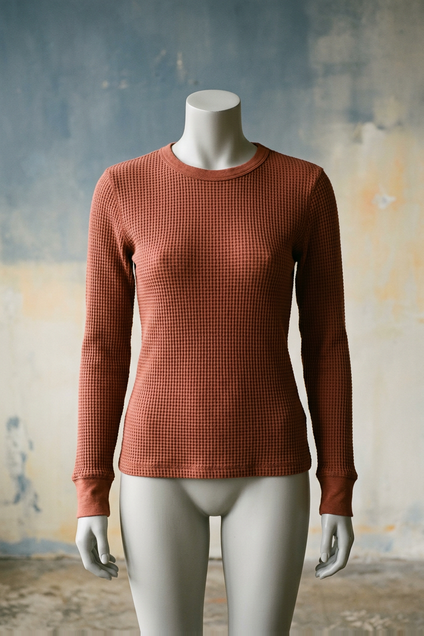 Rust Waffle Top