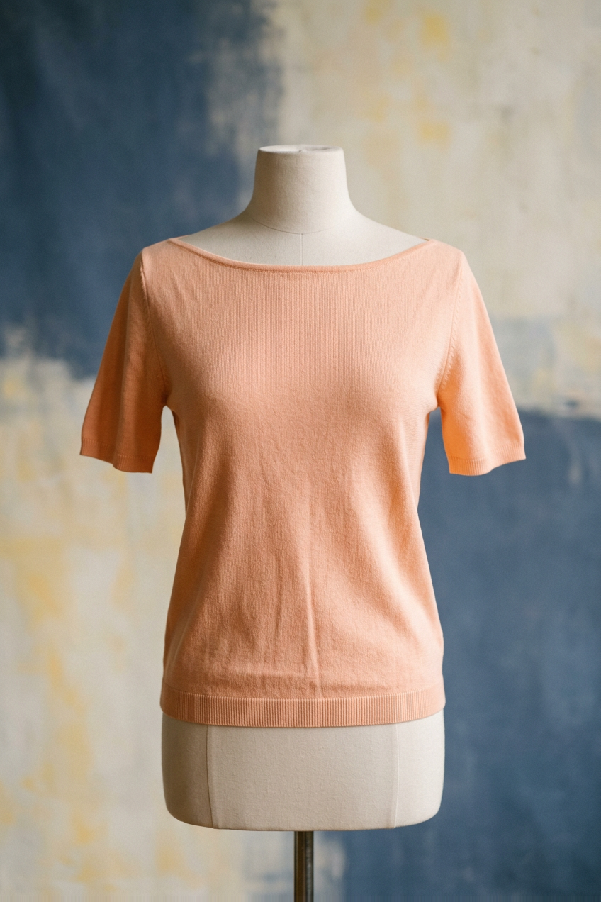 Peach Boat Neck