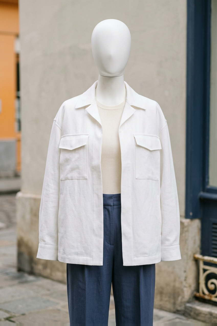 Chalk Shirt Jacket